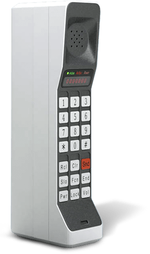 Motorola DynaTAC 8000X handheld portable telephone